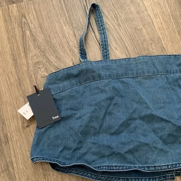 Wilfred Free Pasha Denim NWT Crop Tank Size Large - Picture 3 of 7